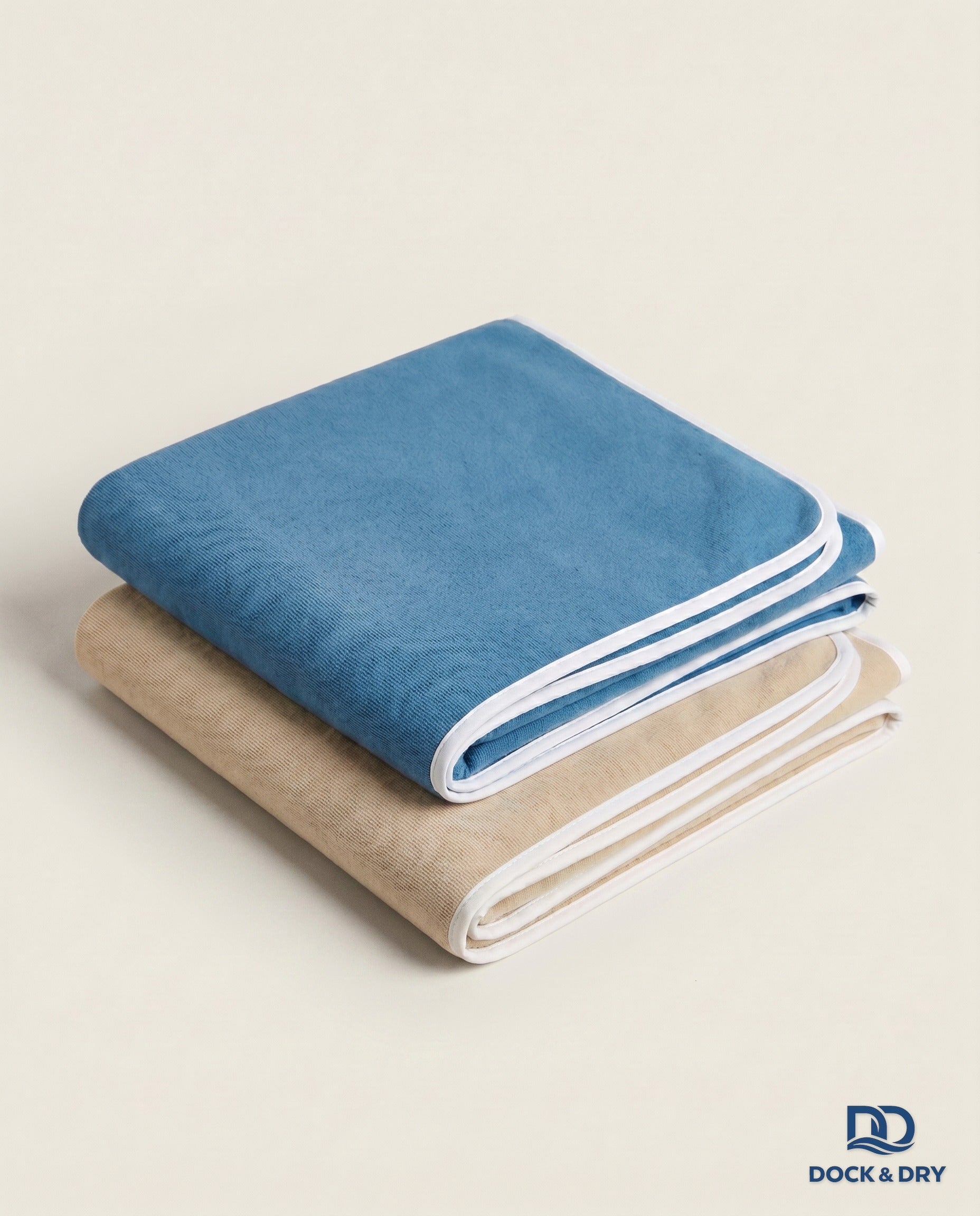 Dock & Dry Couples Set – 2 Magnetic Beach Towels