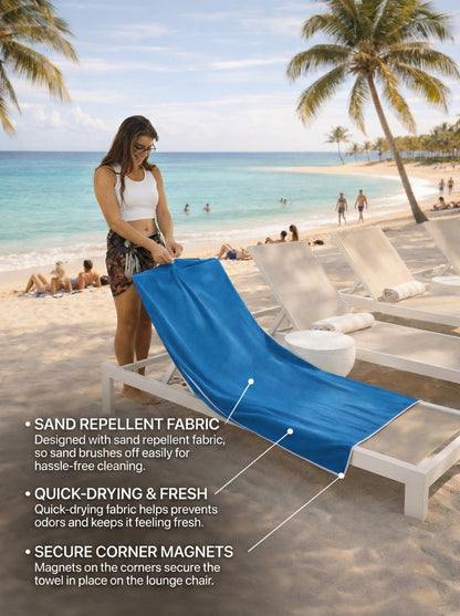 Dock & Dry Magnetic Towel - Blue