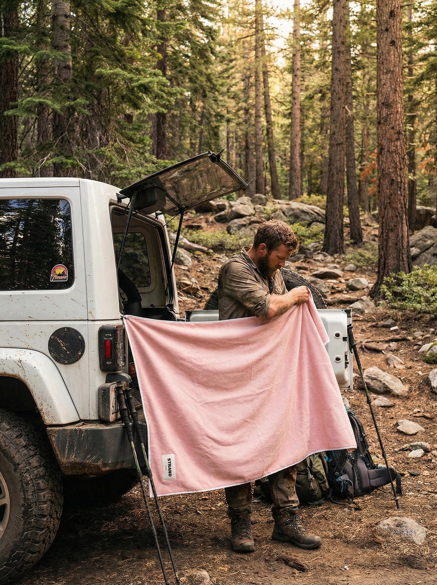 Dock & Dry Magnetic Towel - Pink