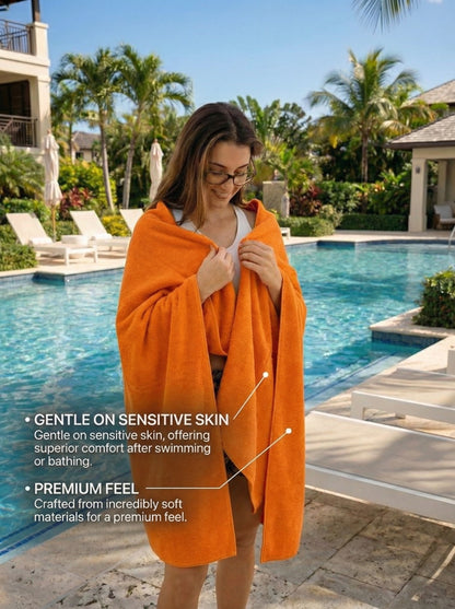 Dock & Dry Magnetic Towel - Orange