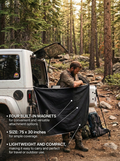 Dock & Dry Magnetic Towel - Black