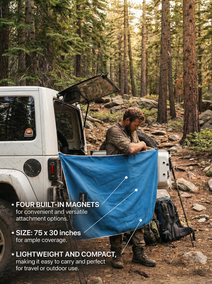 Dock & Dry Magnetic Towel - Blue