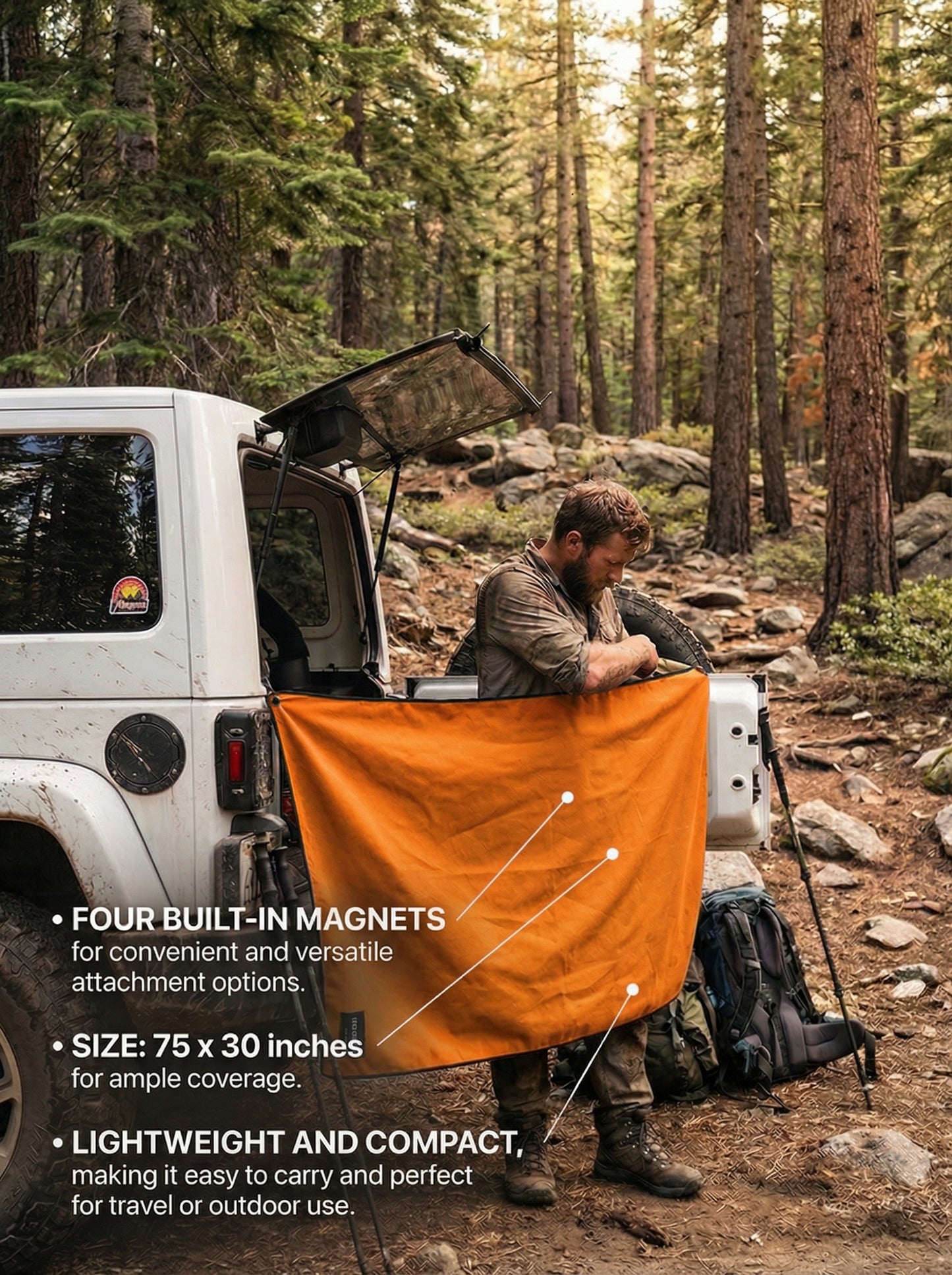 Dock & Dry Magnetic Towel - Orange