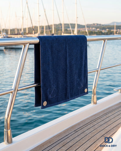 Magnetic beach towels on a boat – Dock & Dry
